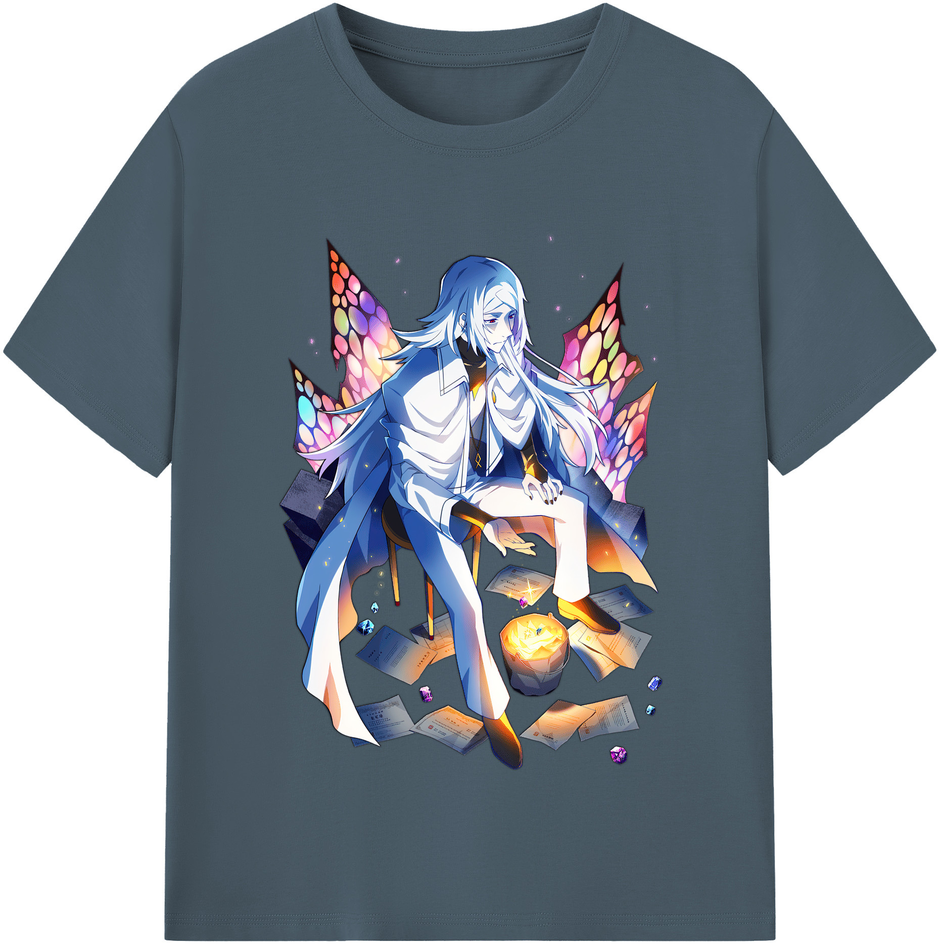 （画像用） 文豪ストレイドッグス Bungo Stray Dogs 綿100％半袖Tシャツ（フロントプリント）
